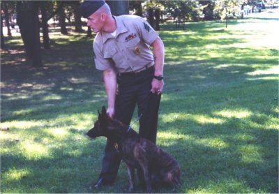 Marine and Dog